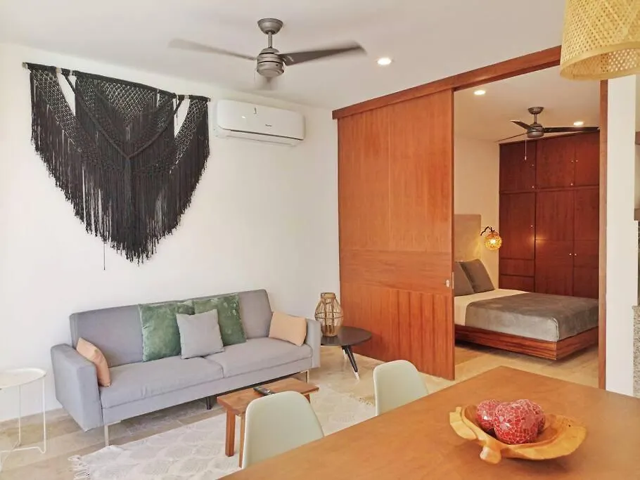 Ferienwohnung 201 Amena Close To Sea Cozy 1Br Apt 30Mb Wifi & Gym Tulum Apartment