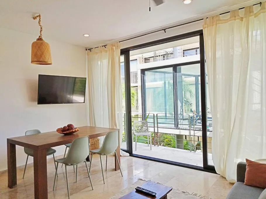 Apartment Ferienwohnung 201 Amena Close To Sea Cozy 1Br Apt 30Mb Wifi & Gym Tulum